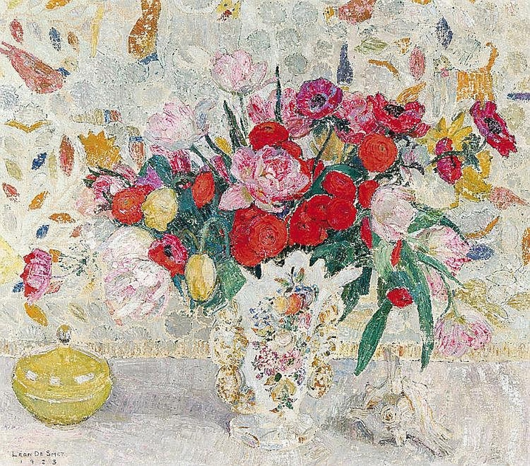 A bouquet of flowers. by Leon de Smet
