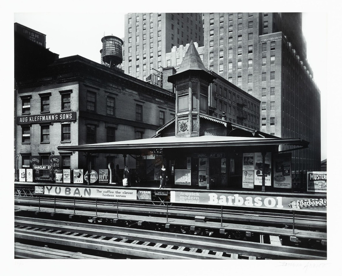 Barclay Street Station; ) by Berenice Abbott