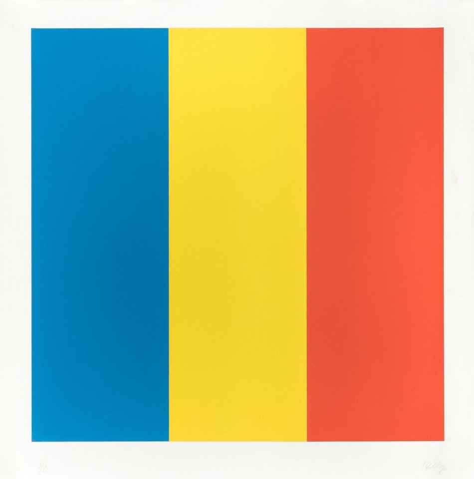 U.S.A.; Red Yellow Blue by Ellsworth Kelly