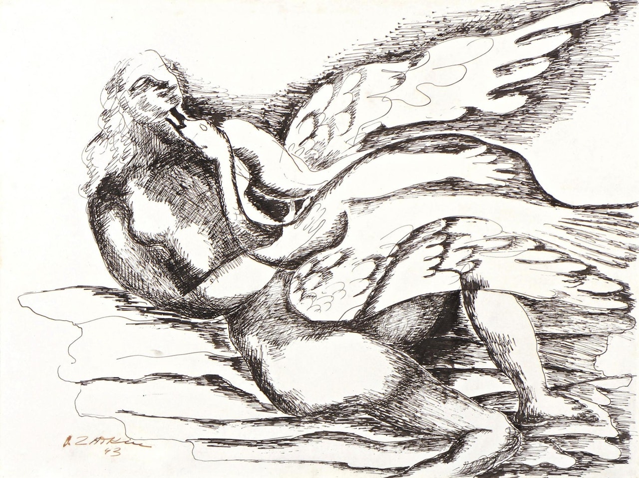 Leda by Ossip Zadkine