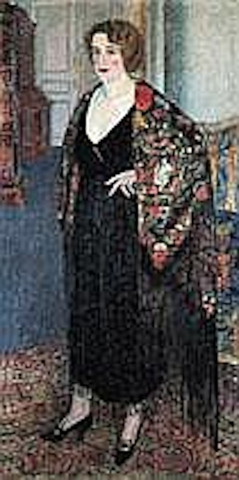 WOMAN WITH SCARF by Leon de Smet