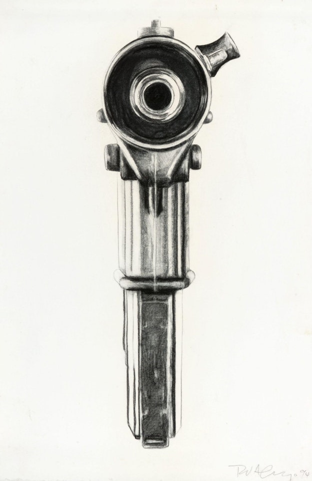 Untitled (Uzi) by Robert Longo