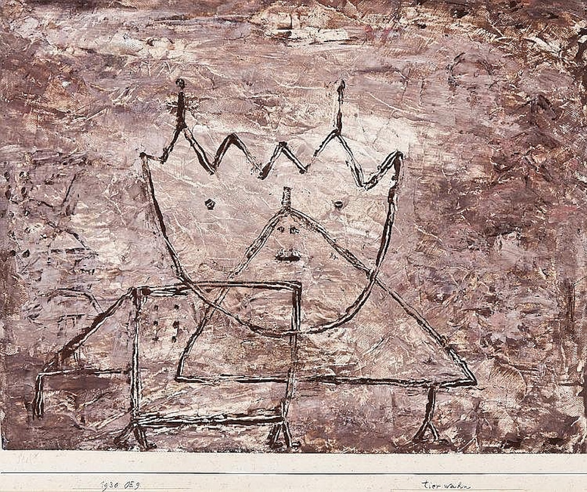 Tierwahn (Animal mania) by Paul Klee