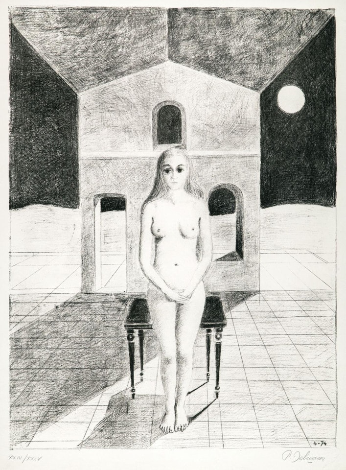 La voyante by Paul Delvaux