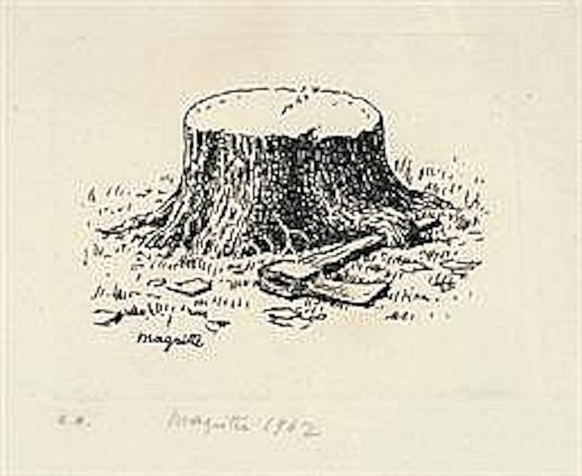 Etching by René Magritte