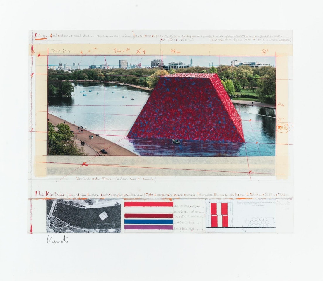 The Mastaba (Project for London, Hyde Park, Serpentine Lake) by Christo