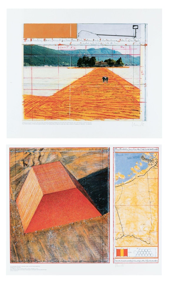 The floating piers (Project for Lake Iseo, Italy) by Christo