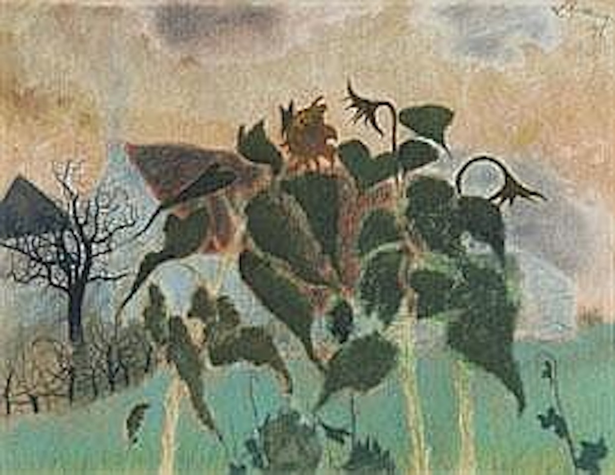 SUNFLOWERS - TOURNESOLS by Léon Spilliaert