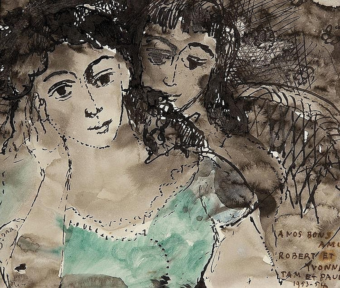 Two women - Deux femmes by Paul Delvaux