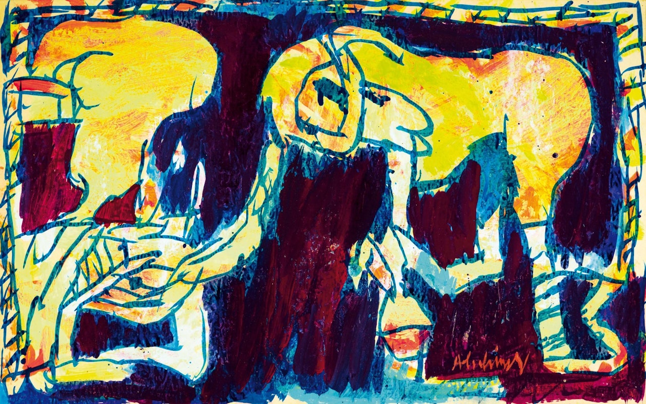 Sur quel pied danser by Pierre Alechinsky