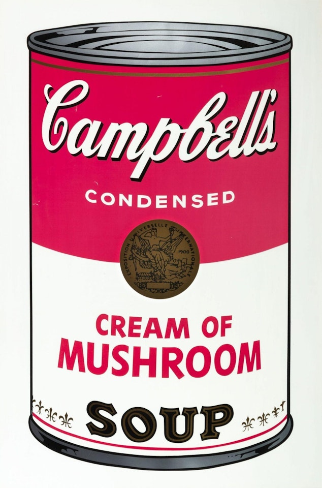 Campbell"s Soup I "Cream of Mushroom" by Andy Warhol