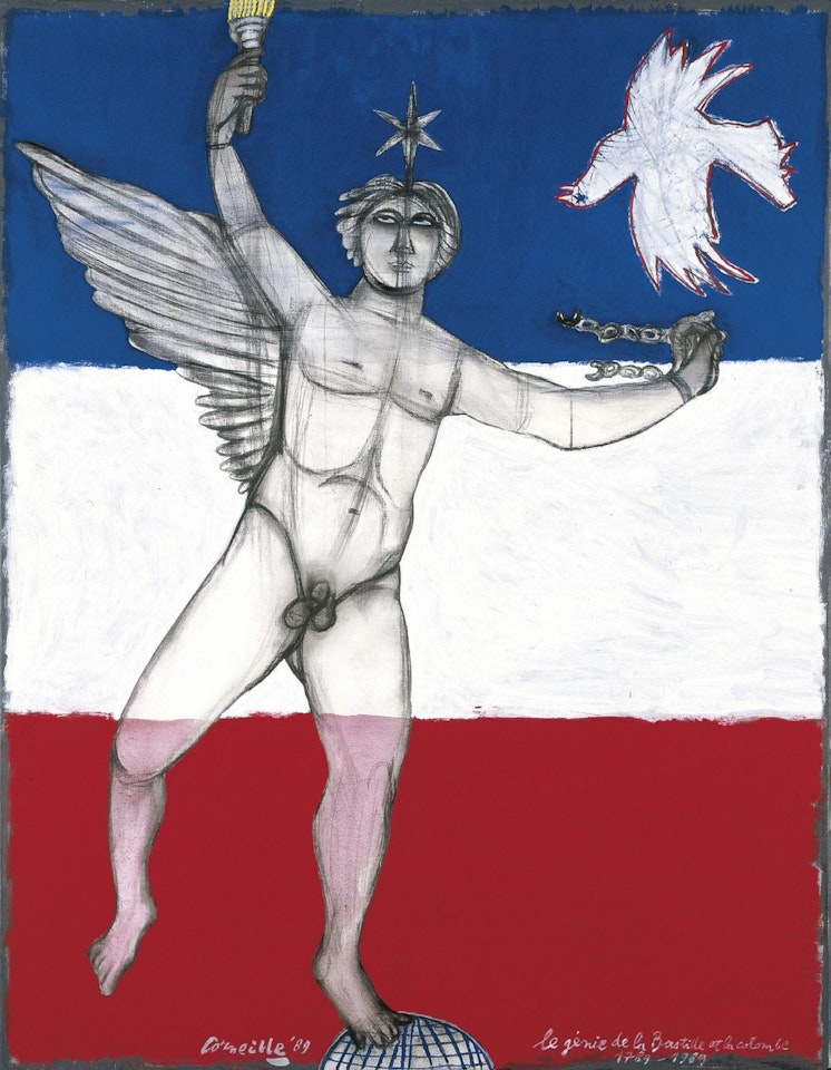 Le génie de la Bastille et la colombe (1789-1989) by Corneille