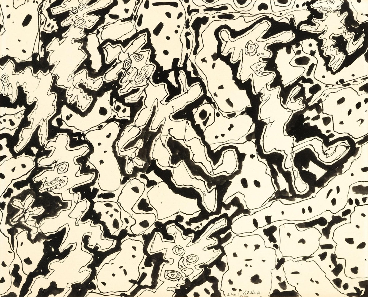 Site Avec Sept Personnages by Jean Dubuffet