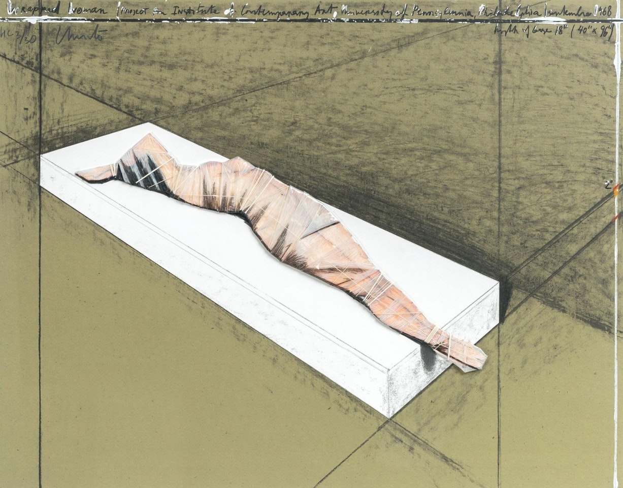 Wrapped Woman, Project for the Institute of Contemporary Art, Philadelphia by Christo