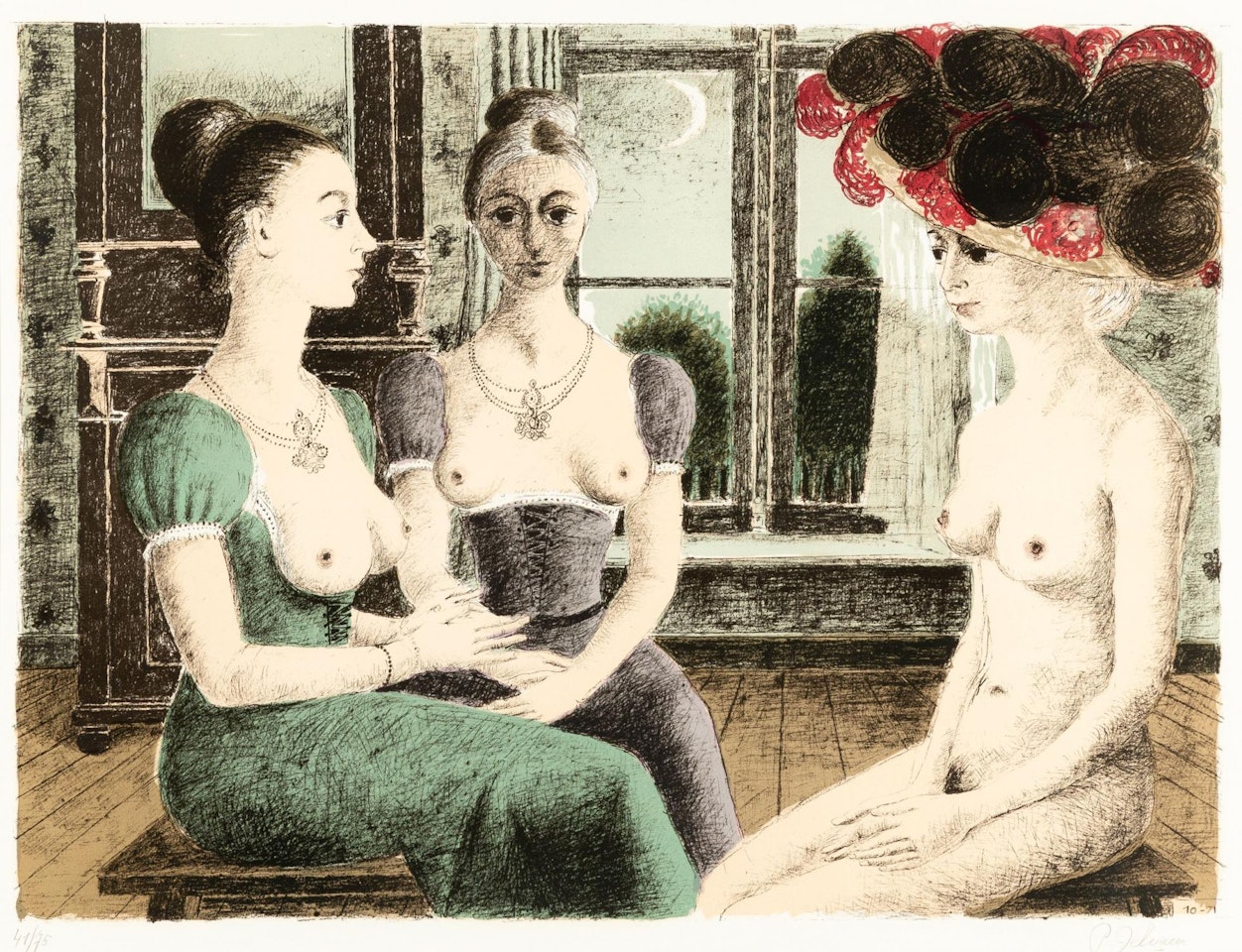 La fenêtre by Paul Delvaux