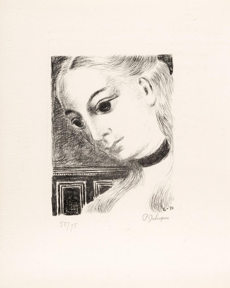 Anne de profil by Paul Delvaux