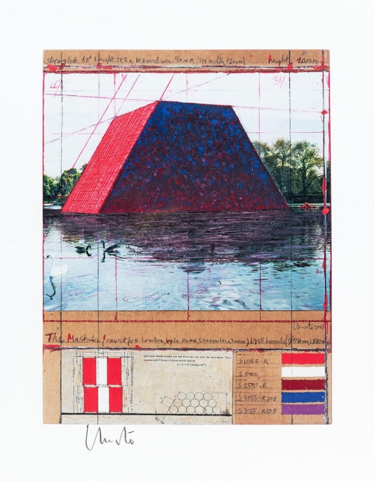The Mastaba (Project for London, Hyde Park, Serpentine Lake) by Christo