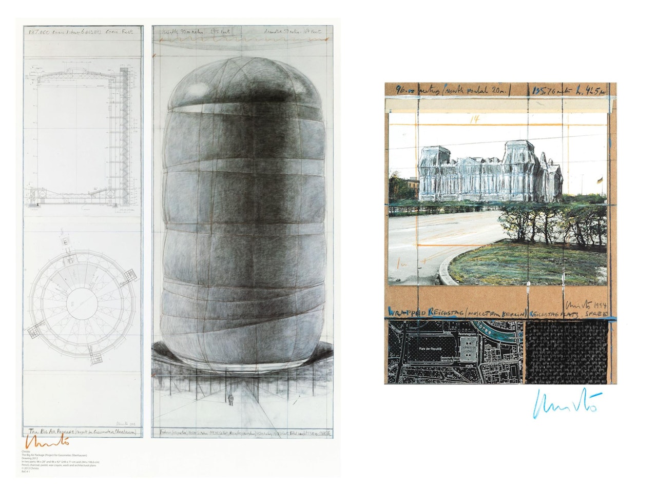 The Big Air Package (Project for Gasometer, Oberhausen) by Christo
