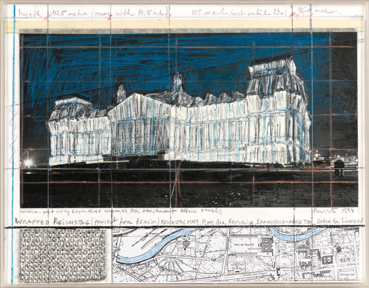 Wrapped Reichstag (Project for Berlin) by Christo