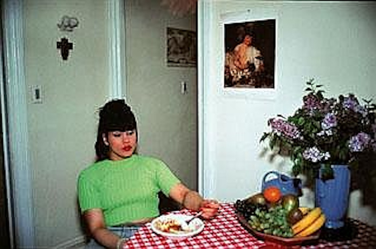 CHICKLET AT BRUCE"S DINNER PARTY, NY by Nan Goldin