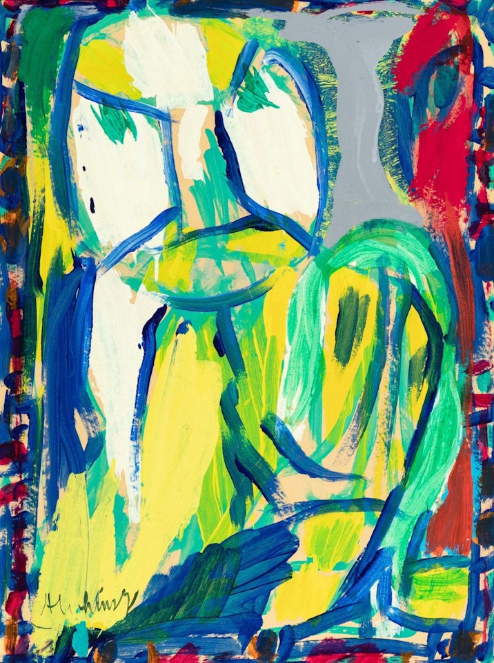 L"air attentif by Pierre Alechinsky