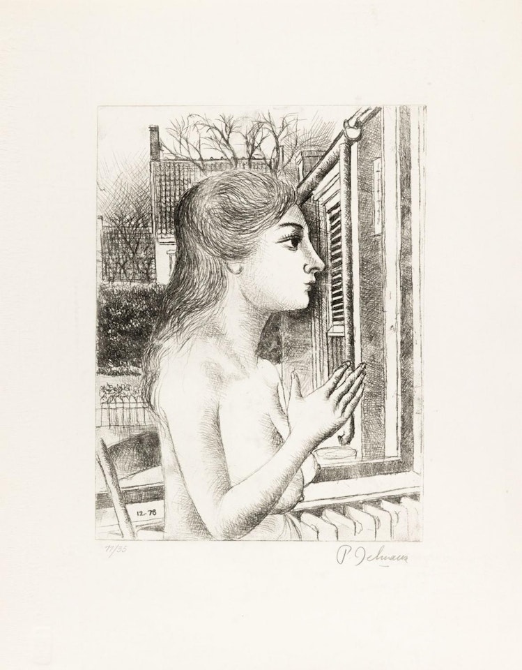 Femme au jardin by Paul Delvaux