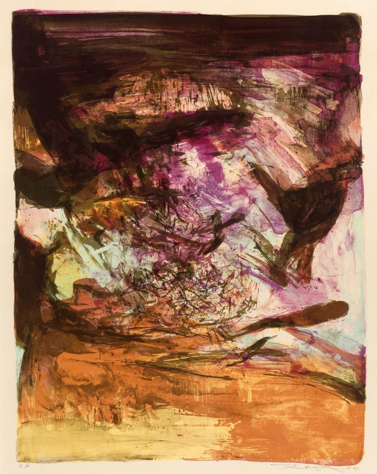 Composition by Zao Wou-Ki