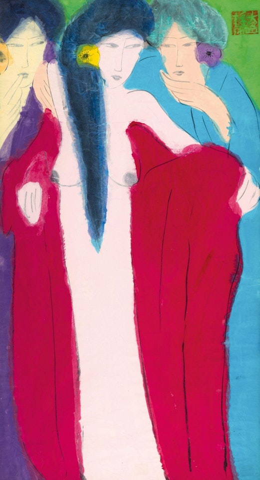 Three Ladies by Walasse Ting