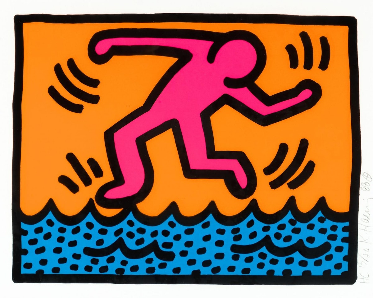 Untitled (From: Pop Shop II) by Keith Haring