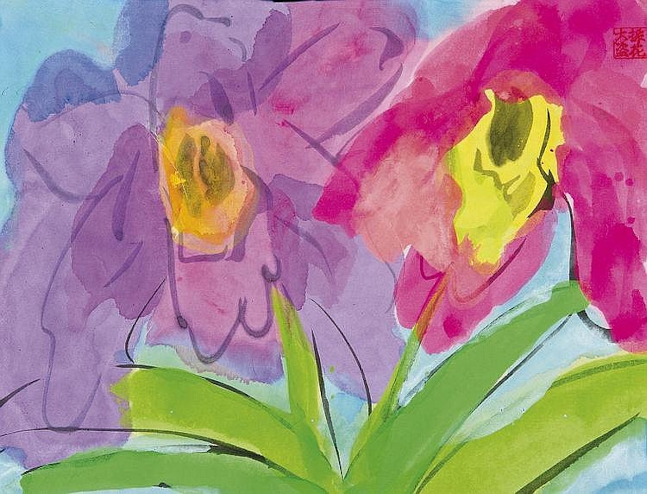 Flowers always make me feel good by Walasse Ting