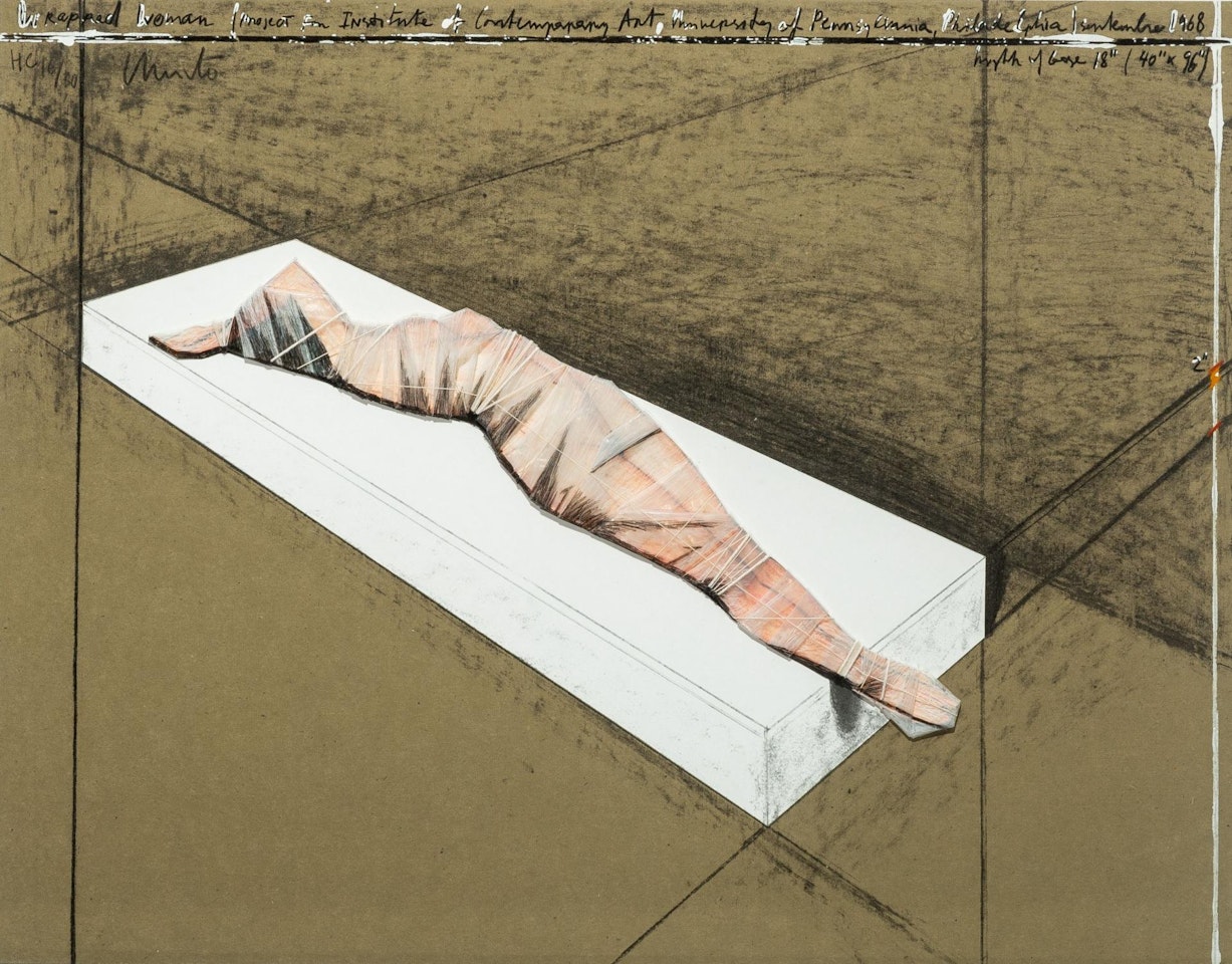 Wrapped Woman, Project For The Institute Of Contemporary Art, Philadelphia by Christo