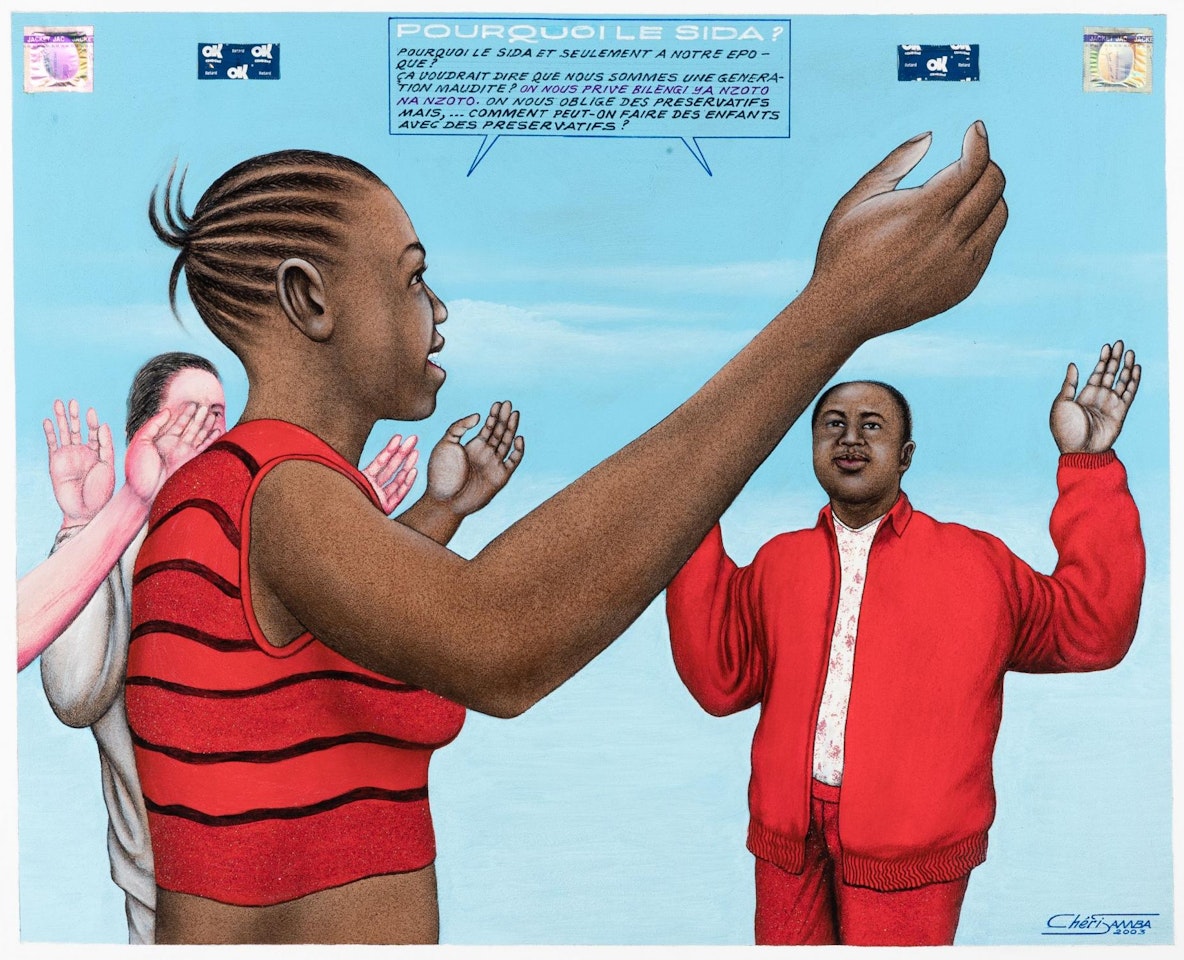 Pourquoi le Sida? by Chéri Samba