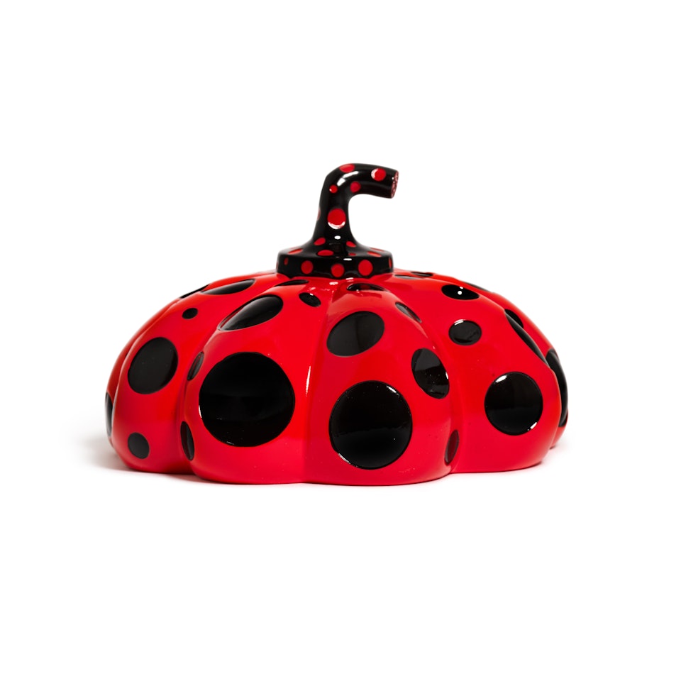 Naoshima Red Pumpkin by Yayoi Kusama