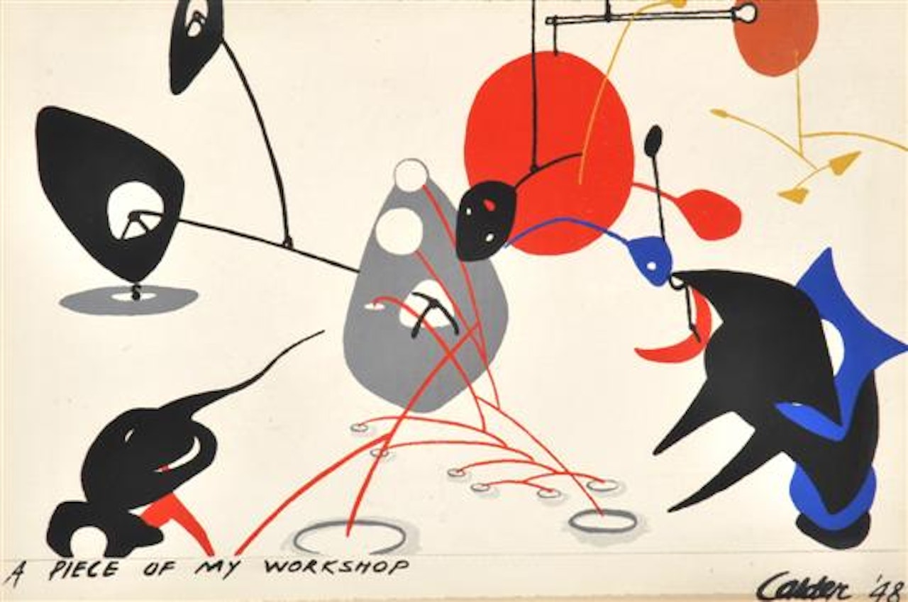 A Piece of my Workshop by Alexander Calder