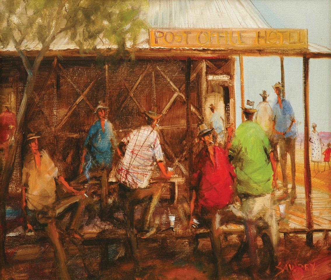 Saturday Morning, Camooweal, Queensland by Hugh Sawrey
