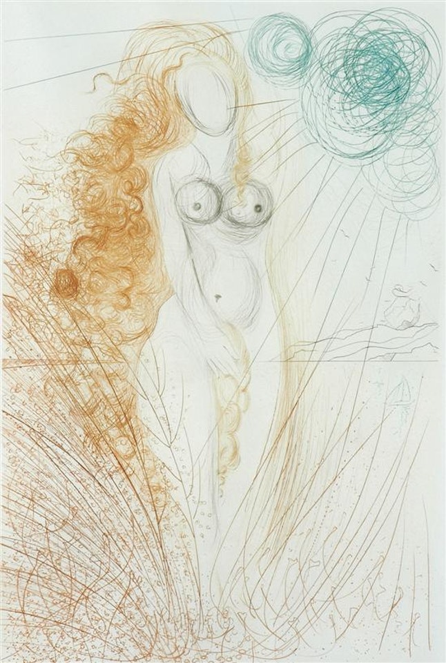 La Naissance de Venus 1971 (from Suite mythologique nouvelle) by Salvador Dali