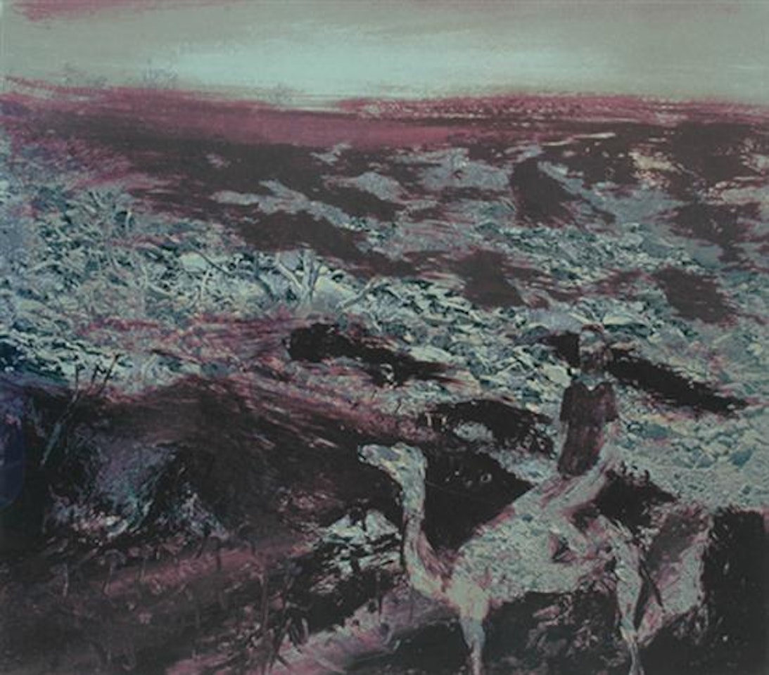 Burke on a Camel (Facing Landscape) by Sidney Nolan
