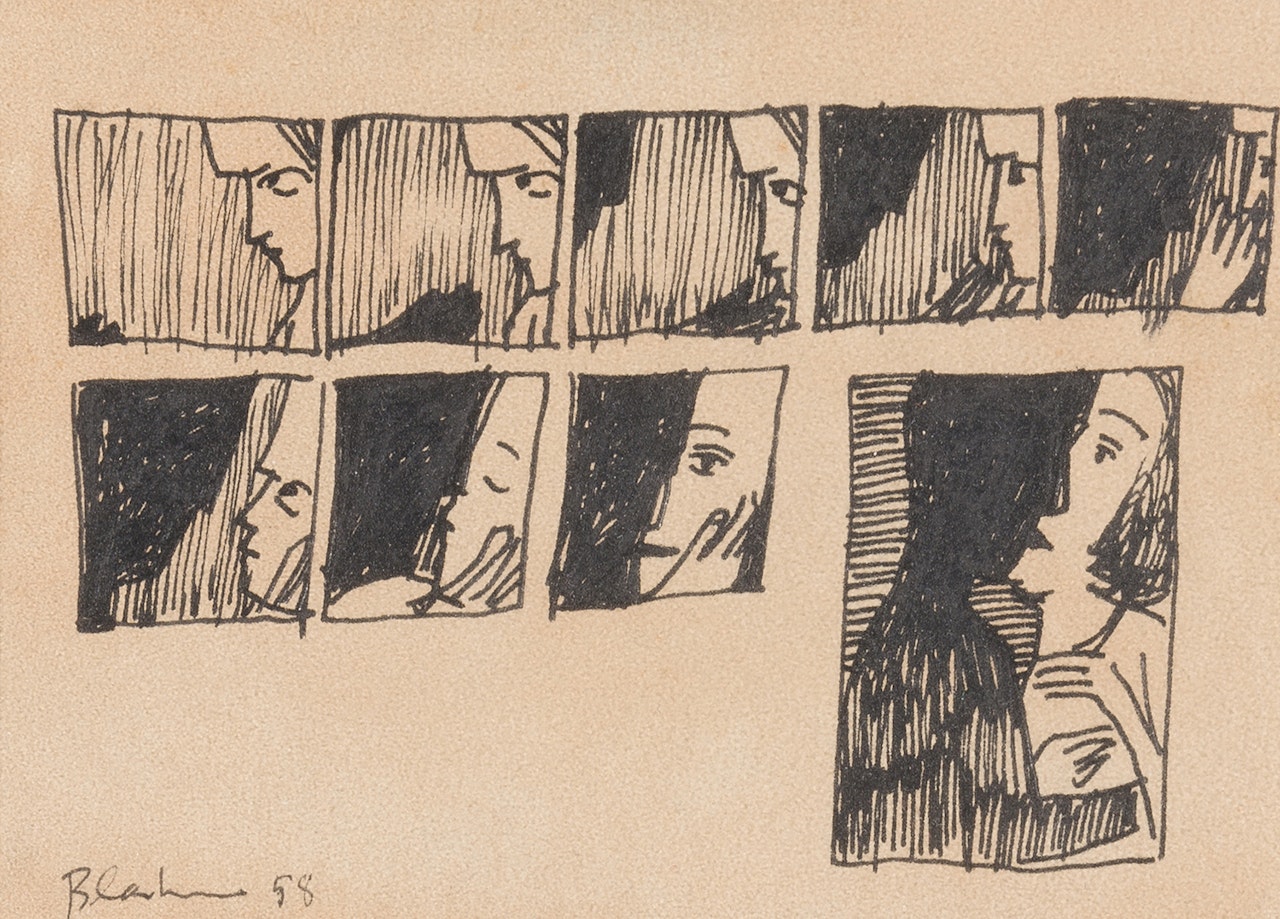 The Lovers Suite 1958 by Charles Blackman