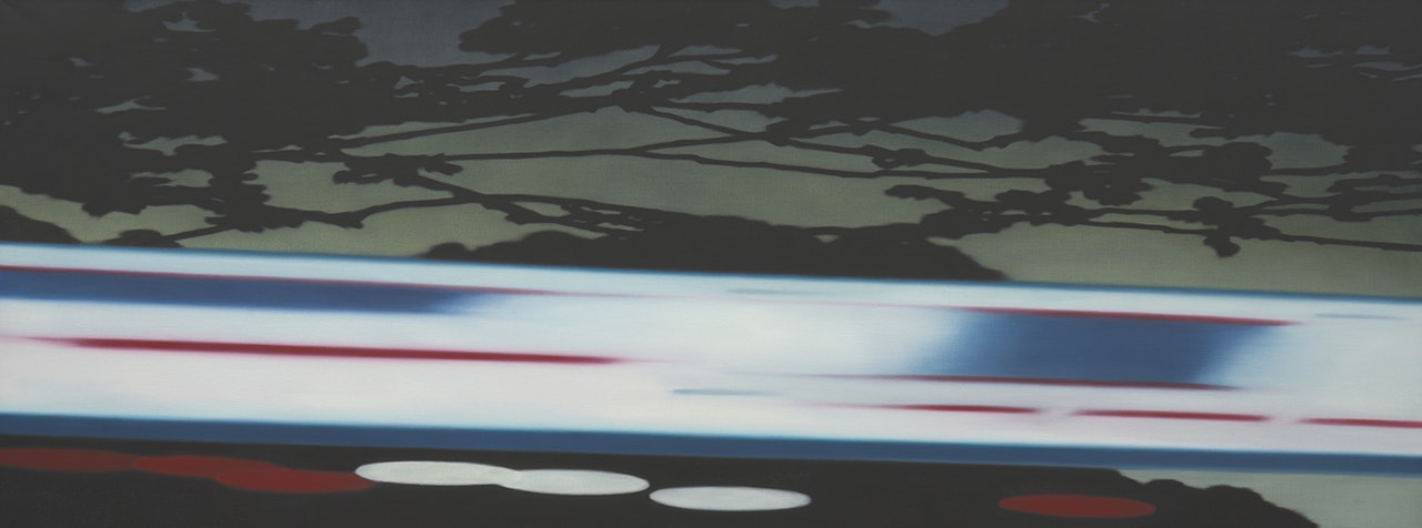 Trees and Billboard at Speed by Andrew Browne