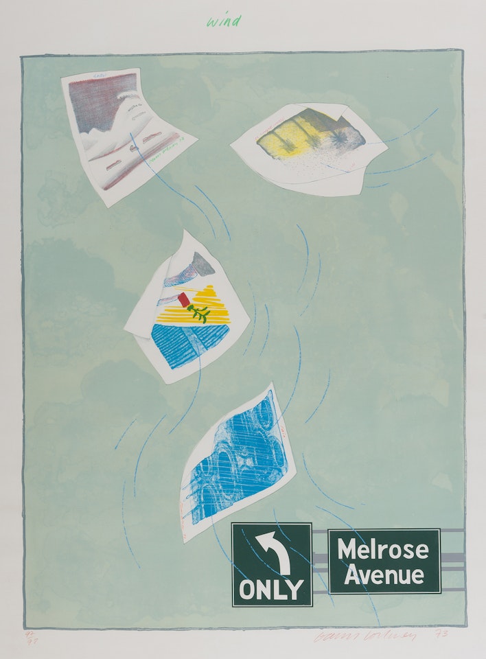 Wind 1973 (from the Weather Series) by David Hockney