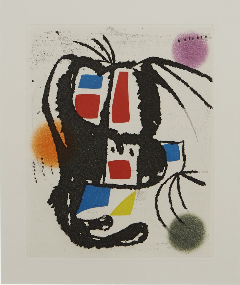 LOCATION SYDNEY OFFICE - all enquiries phone 02 9362 9045); Plate 14 from Le Marteau sans Maitre 1976 by Joan Miró