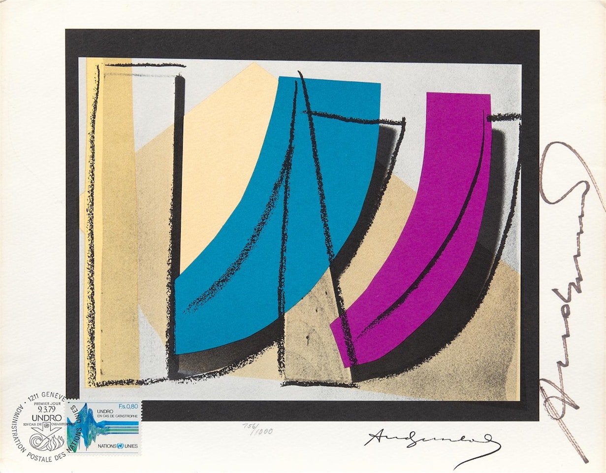 United Nations Stamp 1979 by Andy Warhol