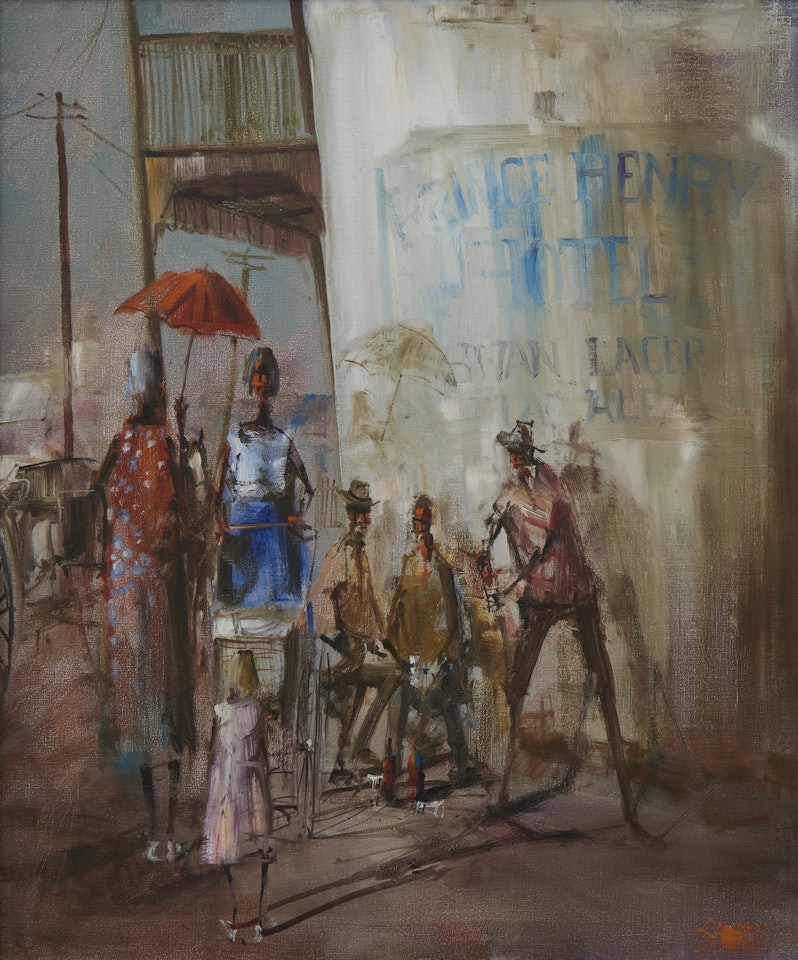 A Convivial Gathering at the Prince Henry by Hugh Sawrey