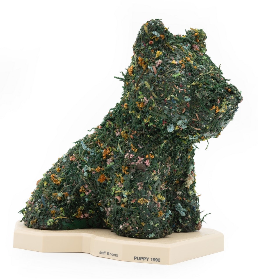 Hecho a Mano Flower Puppy by Jeff Koons