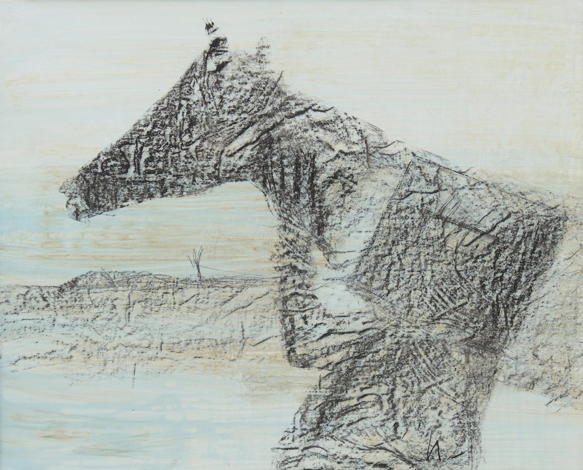 Kelly and Horse by Sidney Nolan