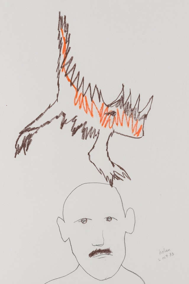 Man and Lizzard by Sidney Nolan