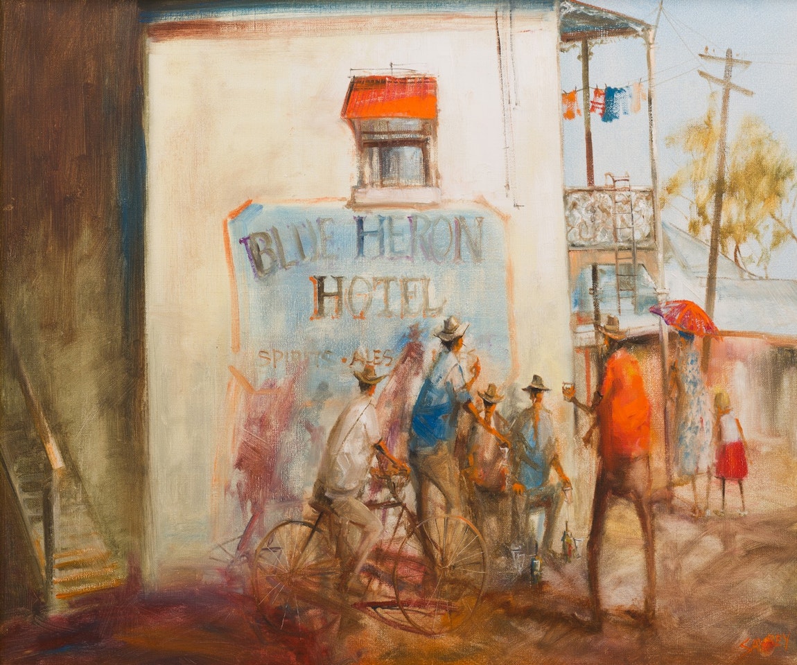 Sunday Morning at the Blue Heron by Hugh Sawrey