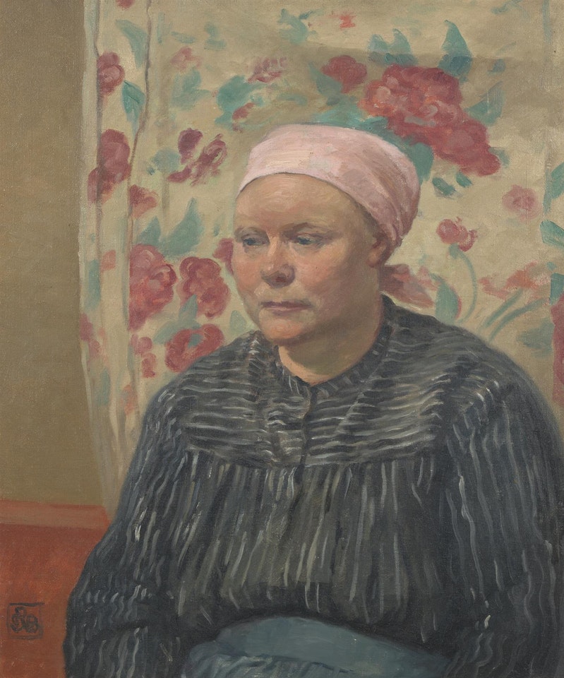 Peasant Woman with Pink Cap by Rupert Charles Wulsten Bunny