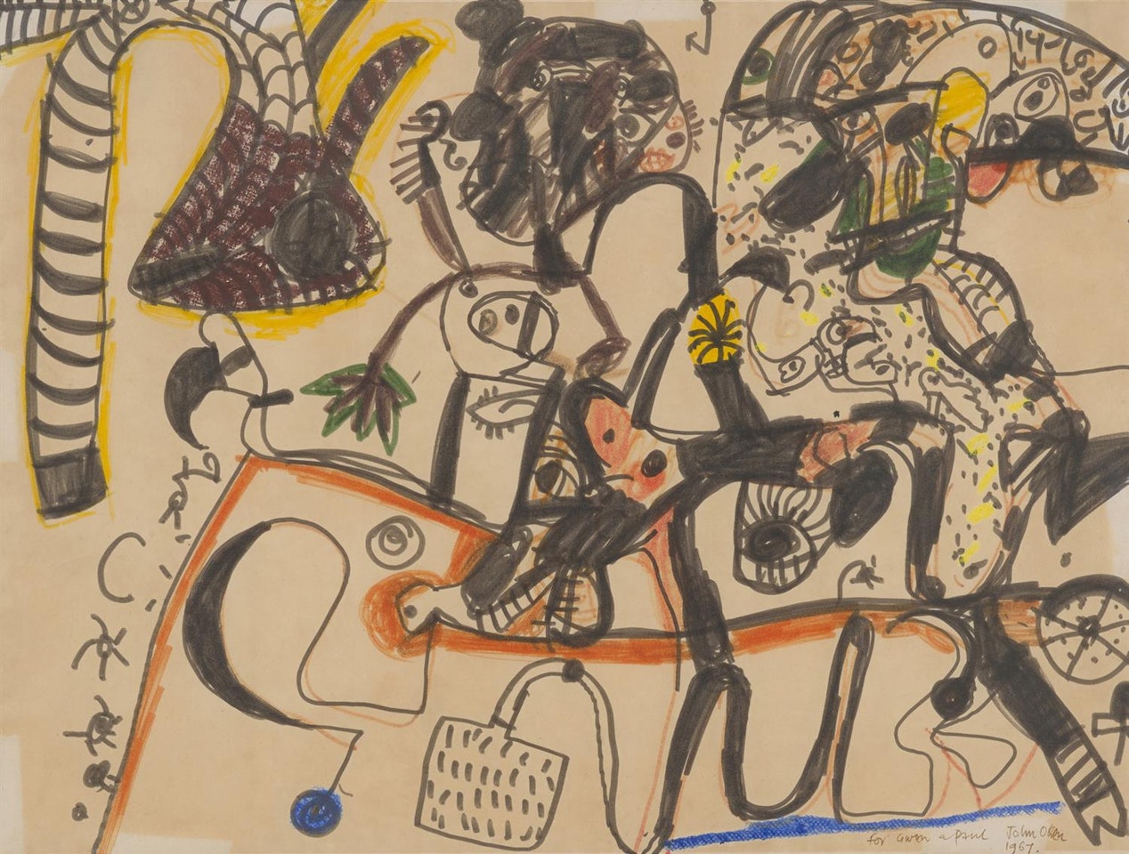 Untitled 1967 by John Olsen