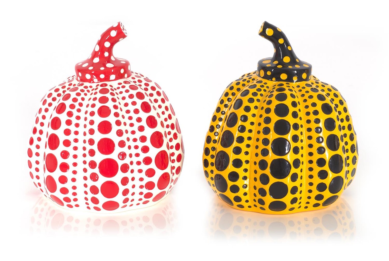 Pumpkins (Yellow & Red) by Yayoi Kusama